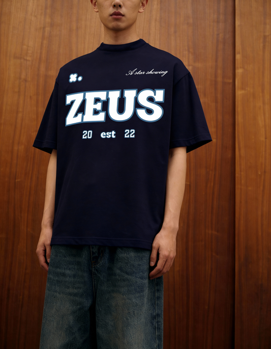 Zeus Navy blue oversized t-shirt - Buy Oversized T-Shirts Online in India at Main Character