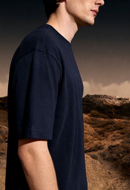 Buy Signature Navy-Blue Summer T-Shirt Online at Main Character India