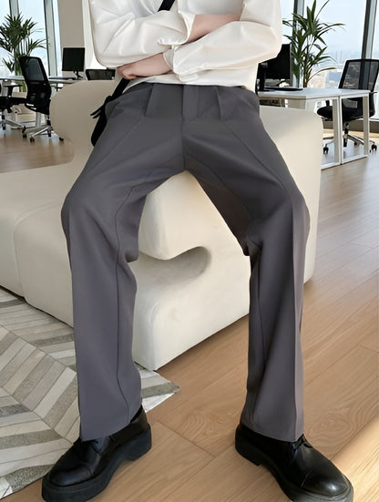 Buy Grey Straight Korean Pant Online at Main Character India