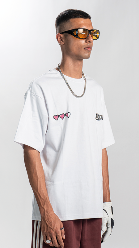 Level Up Unisex Oversized T-Shirt White – Main Character