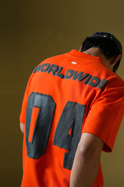Buy Worldwide Orange Oversized T-shirt Online at Main Character India