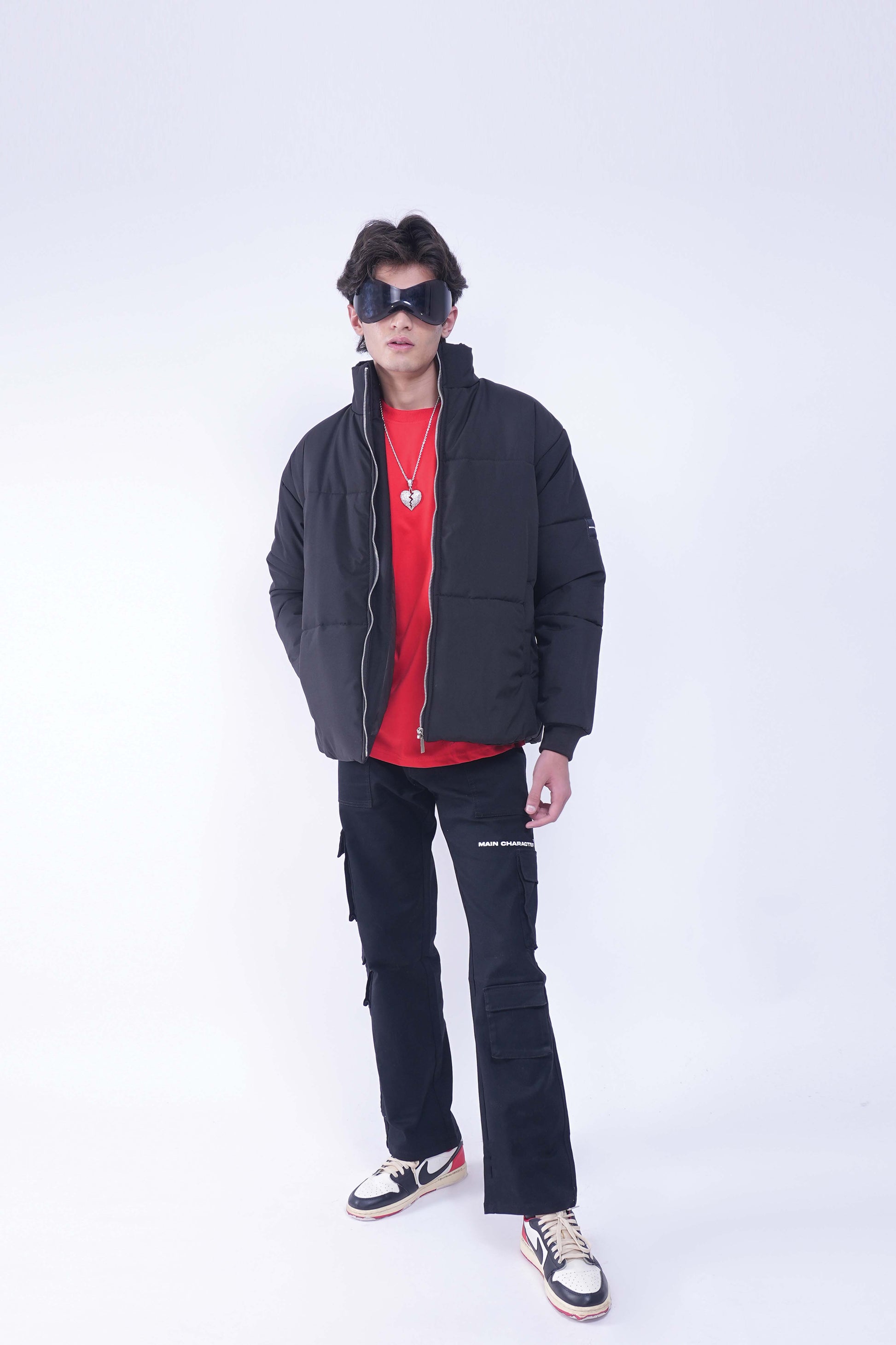 Buy Heavy Padded Black Puffer Jacket Online at Main Character India