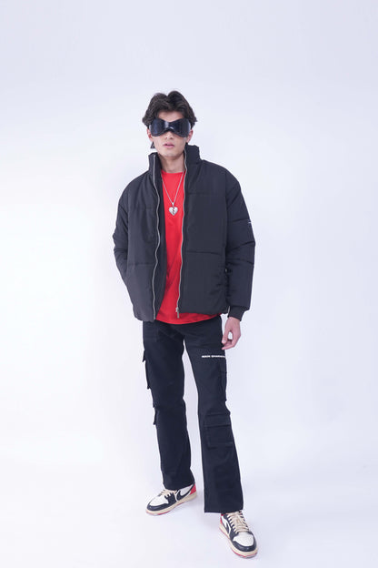 Buy Heavy Padded Black Puffer Jacket Online at Main Character India