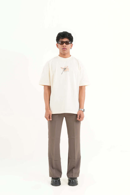 Buy Beautiful Cream Oversized T-Shirt Online at Main Character India