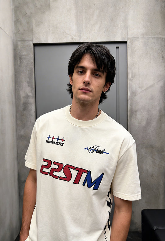 Flame Finish Heavyweight-Oversized T-Shirt