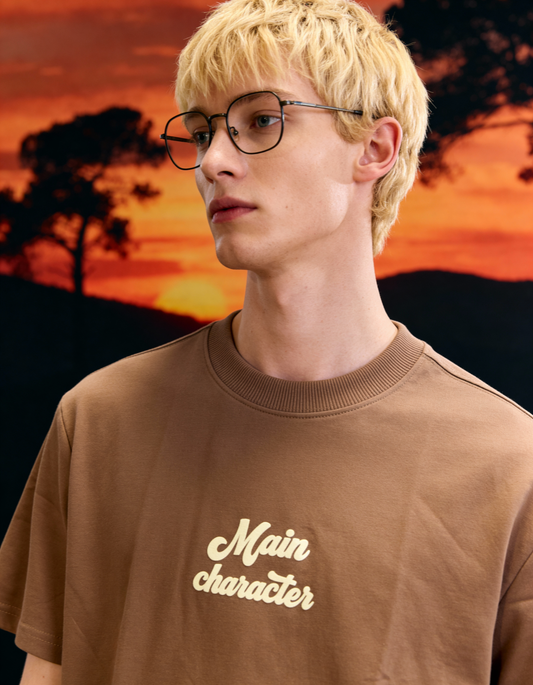 Sky Society Light brown oversized t-shirt - Buy Oversized T-Shirts Online in India at Main Character