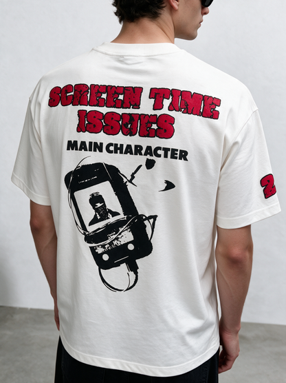 Screen Time Heavyweight Oversized T-Shirt