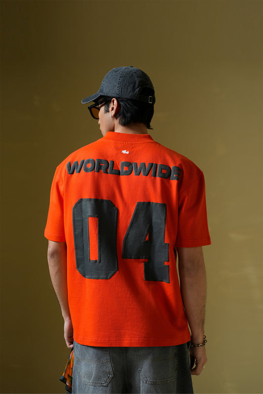 Worldwide Orange Oversized T-shirt - Buy Old Money Online in India at Main Character