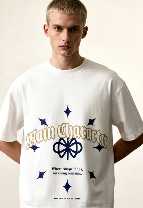Remains Cream Boxy-Oversized T-Shirt