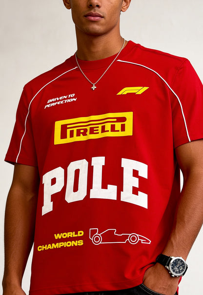 Pole Piping Oversized T-Shirt