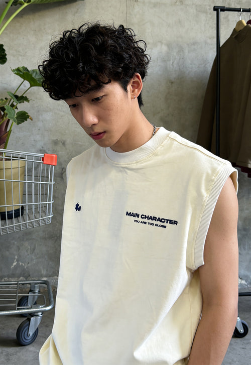 At The Talk Cream Vest