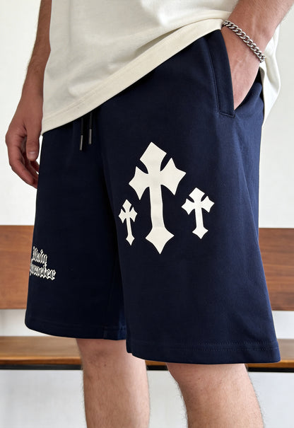 God Mode Navy Blue Shorts