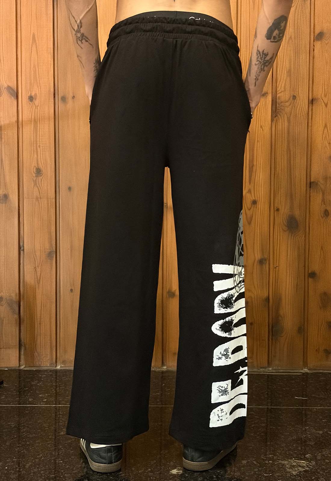 Rebody Black Cotton Pant