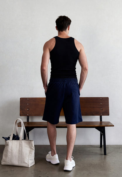 God Mode Navy Blue Shorts