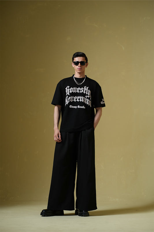 Nevermind Black Oversized T-Shirt - Buy Shop All Online in India at Main Character