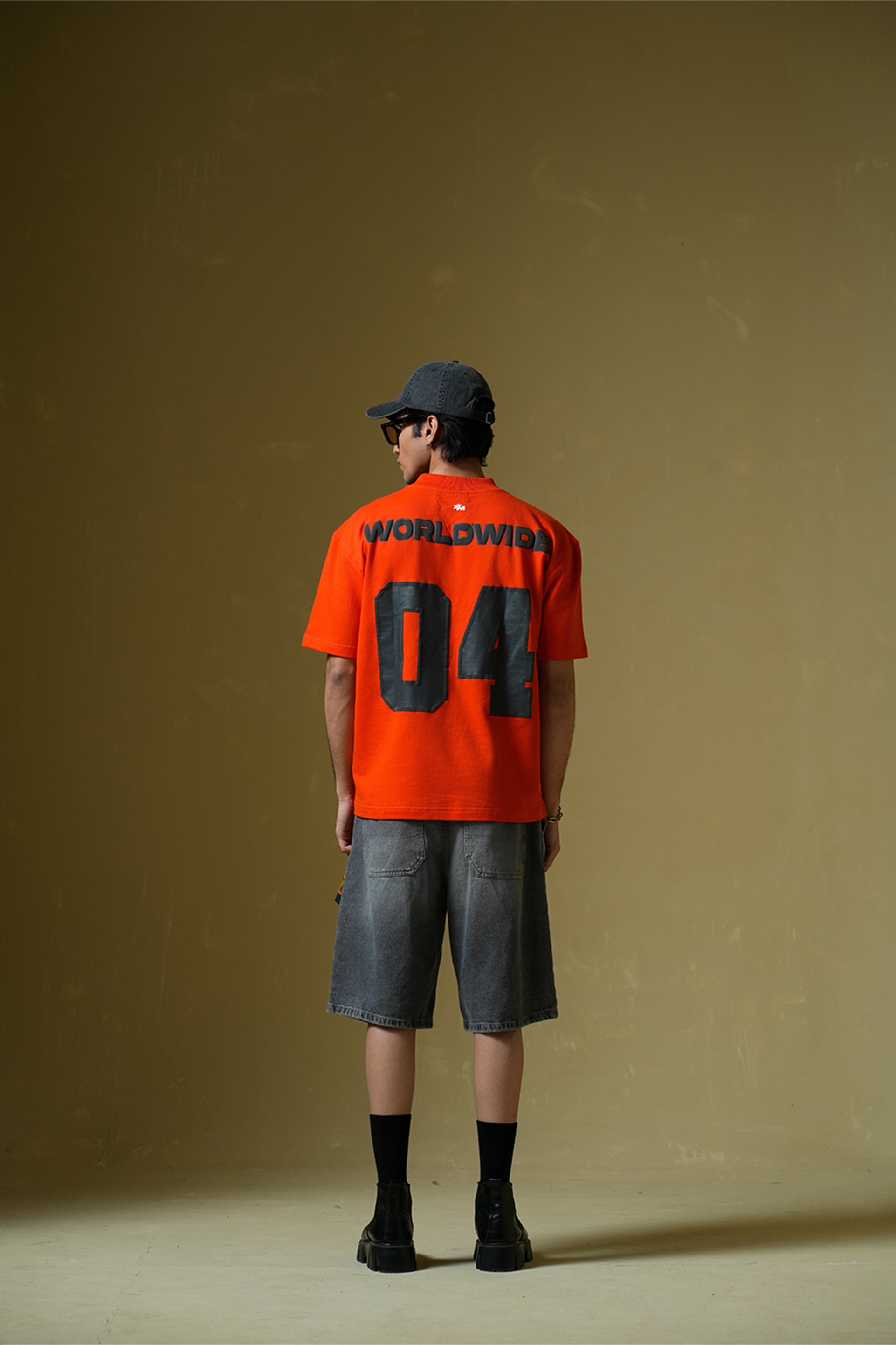 Buy Worldwide Orange Oversized T-shirt Online at Main Character India