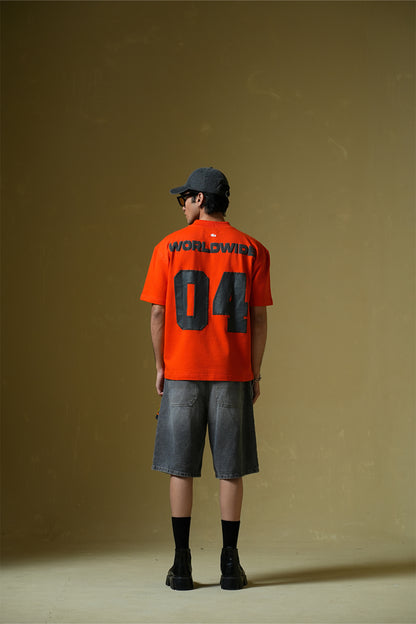 Buy Worldwide Orange Oversized T-shirt Online at Main Character India