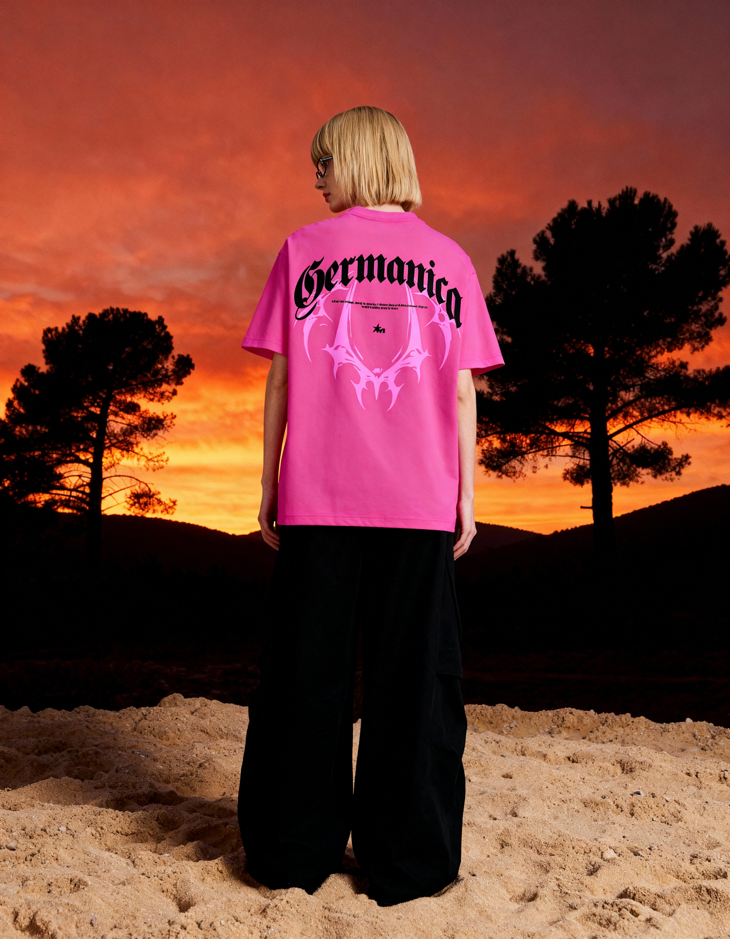Germanica Pink Oversized T-Shirt