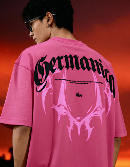 Buy Germanica Pink Oversized T-Shirt Online at Main Character India