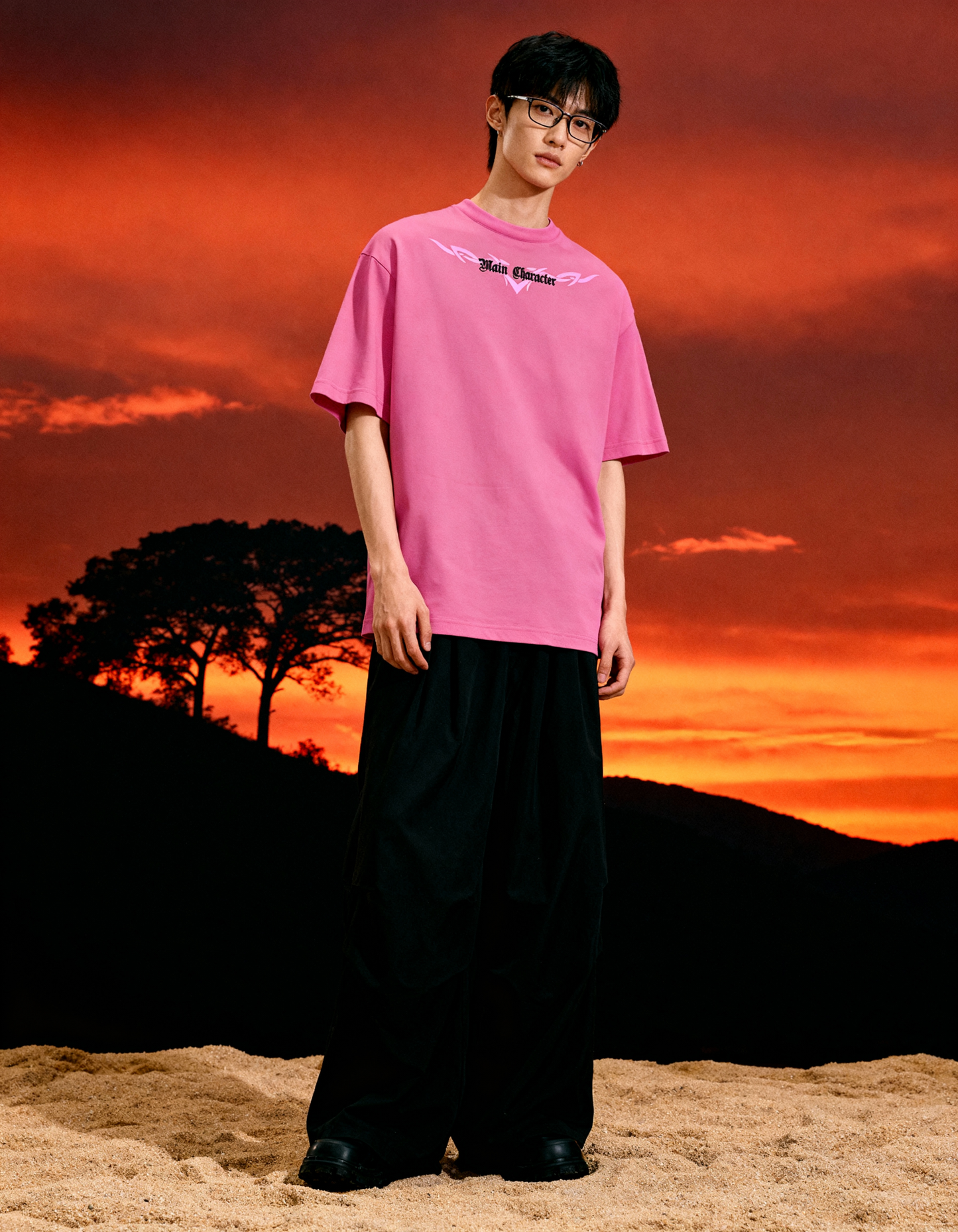 Germanica Pink Oversized T-Shirt