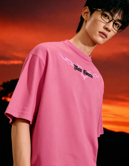 Buy Germanica Pink Oversized T-Shirt Online at Main Character India