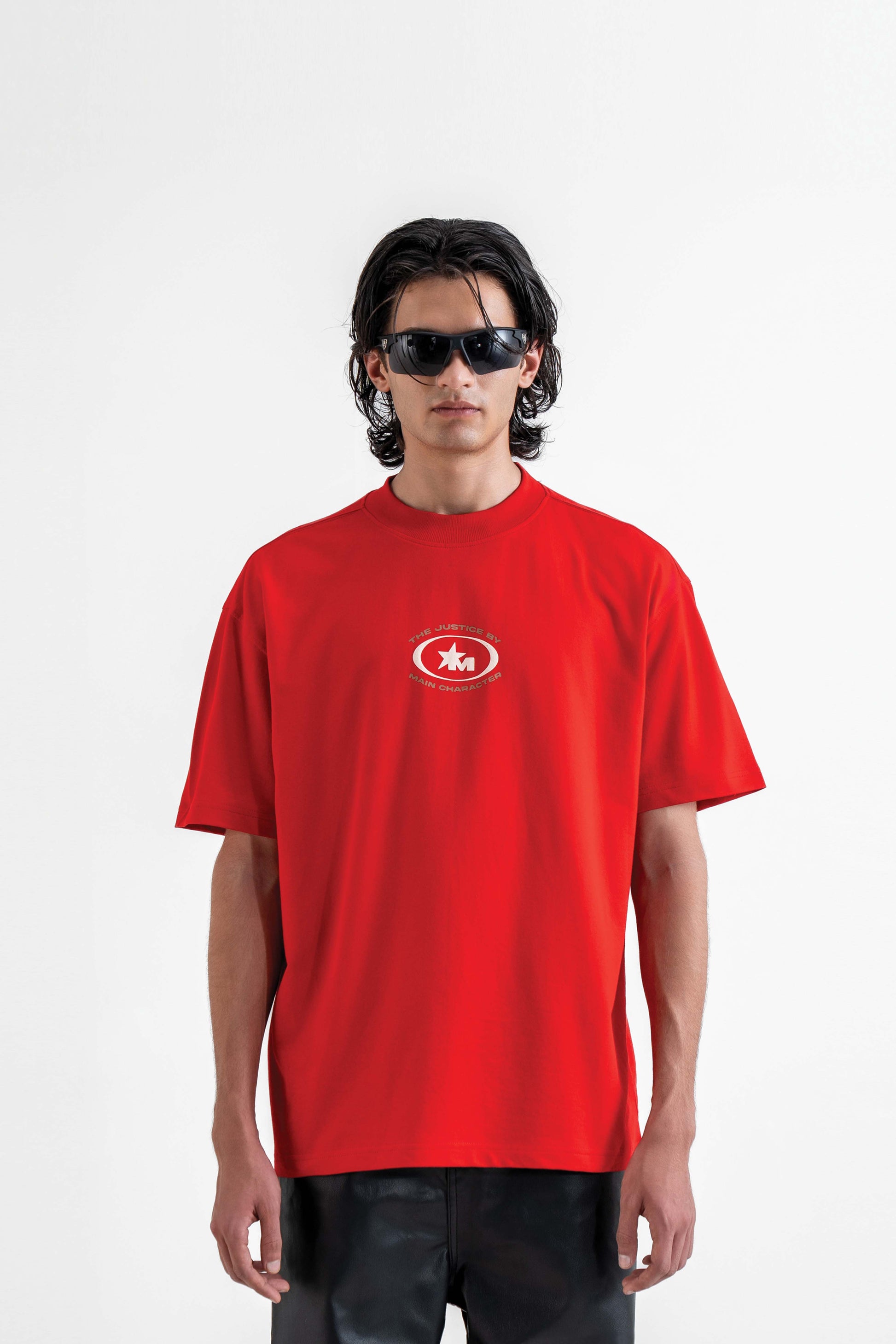 Buy The Justice Red Oversized T-Shirt Online at Main Character India