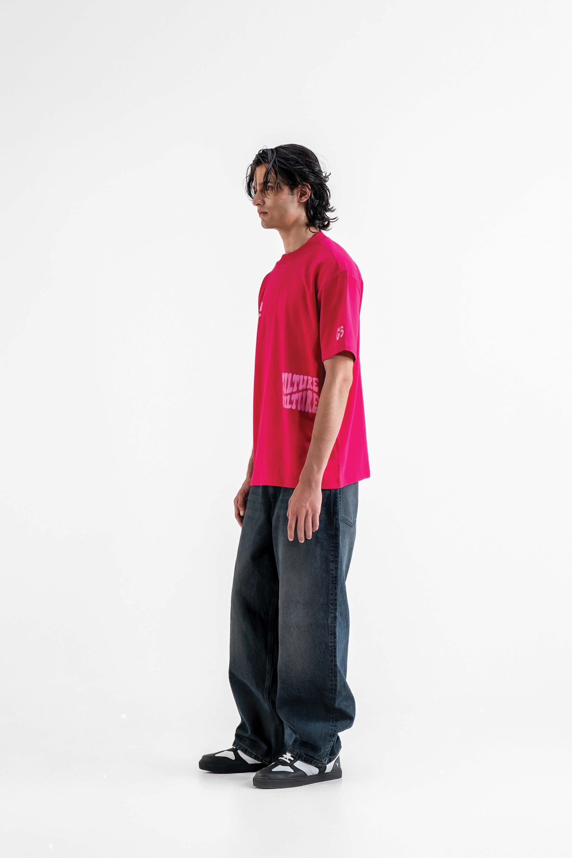 Buy Culture Vulture Pink Oversized T-Shirt Online at Main Character India