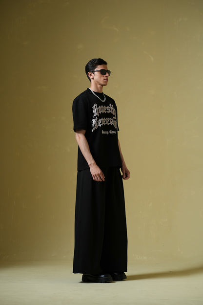 Buy Nevermind Black Oversized T-Shirt Online at Main Character India