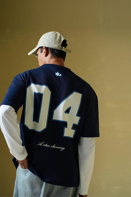 Zeus Navy blue oversized t-shirt - Buy Oversized T-Shirts Online in India at Main Character