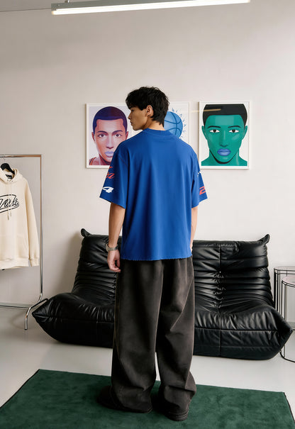 Fast Feel Heavyweight Oversize T-Shirt in Blue