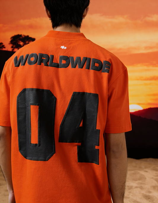 Worldwide Orange Oversized T-shirt - Buy Oversized T-Shirts Online in India at Main Character