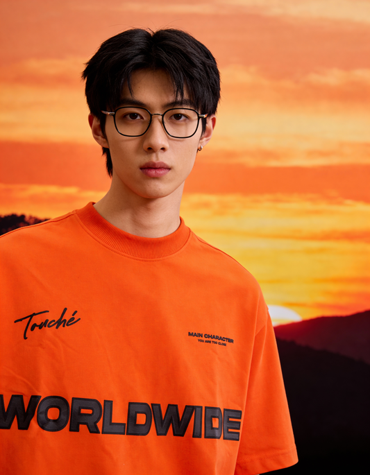 Worldwide Orange Oversized T-shirt - Buy Oversized T-Shirts Online in India at Main Character
