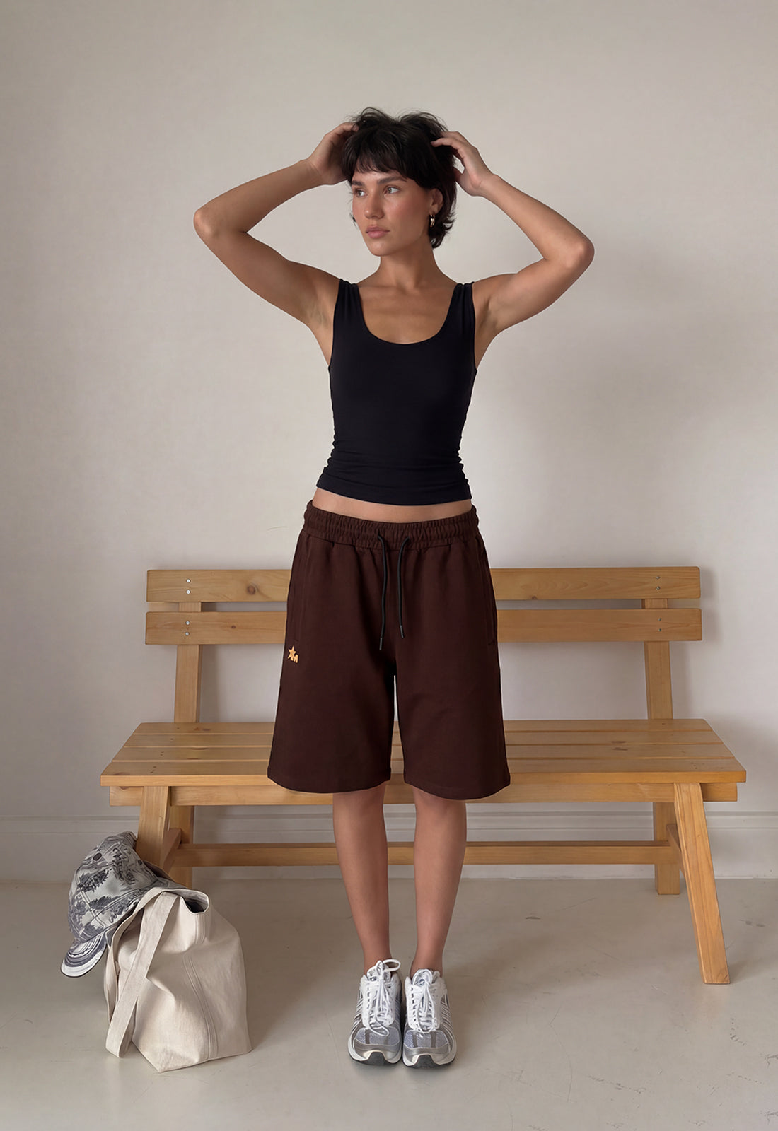 No Saint Dark Brown Shorts