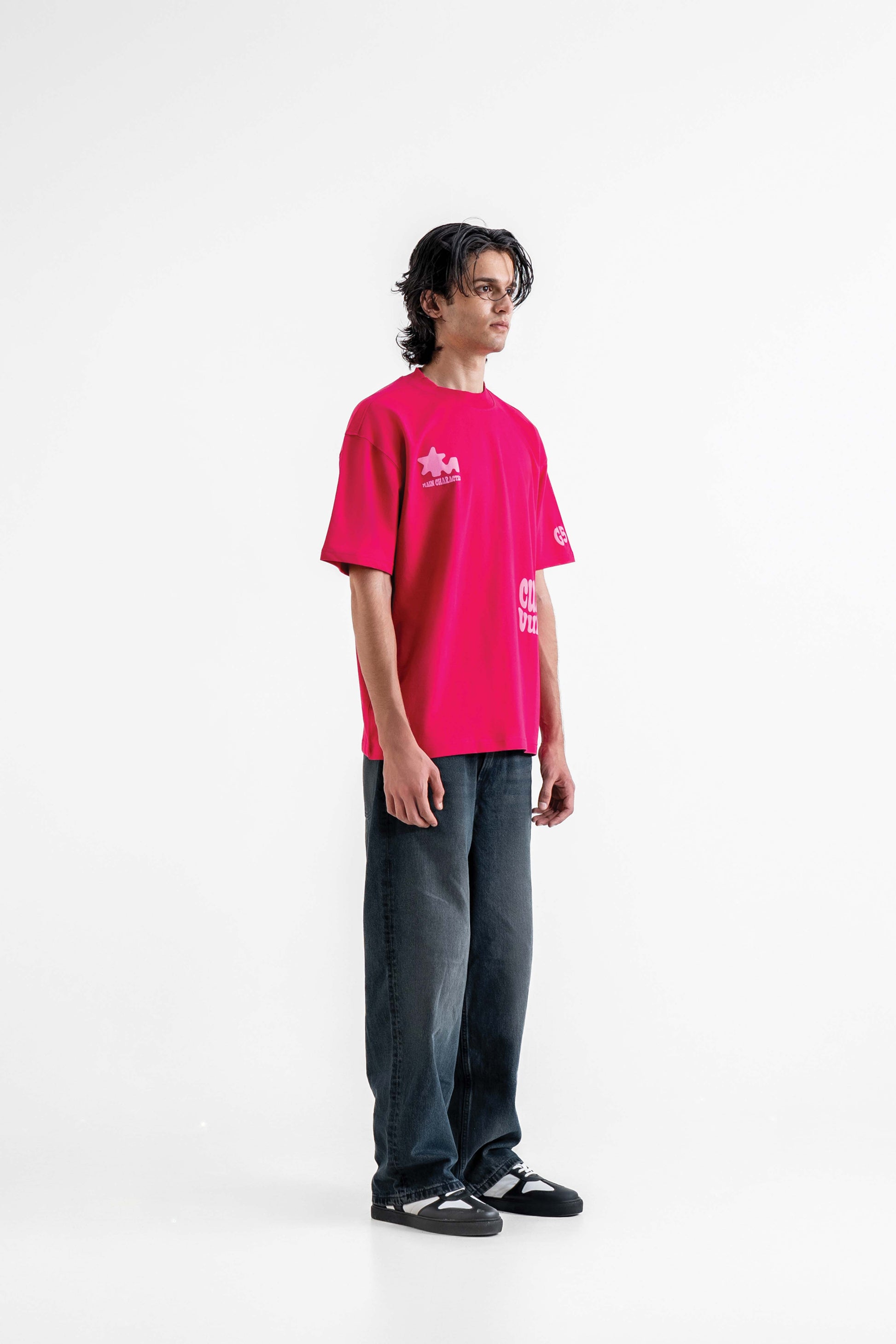Buy Culture Vulture Pink Oversized T-Shirt Online at Main Character India