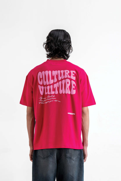 Buy Culture Vulture Pink Oversized T-Shirt Online at Main Character India