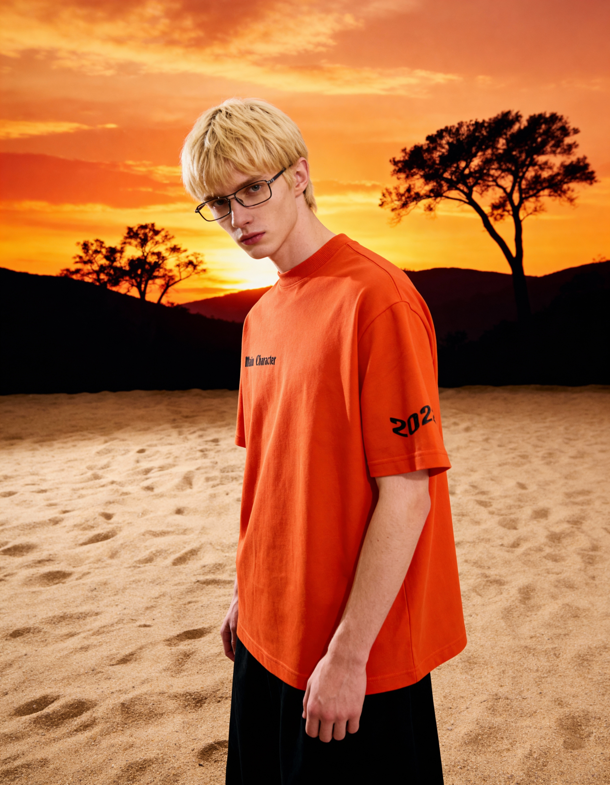 Buy Drunk Text Orange Oversized T-Shirt Online at Main Character India