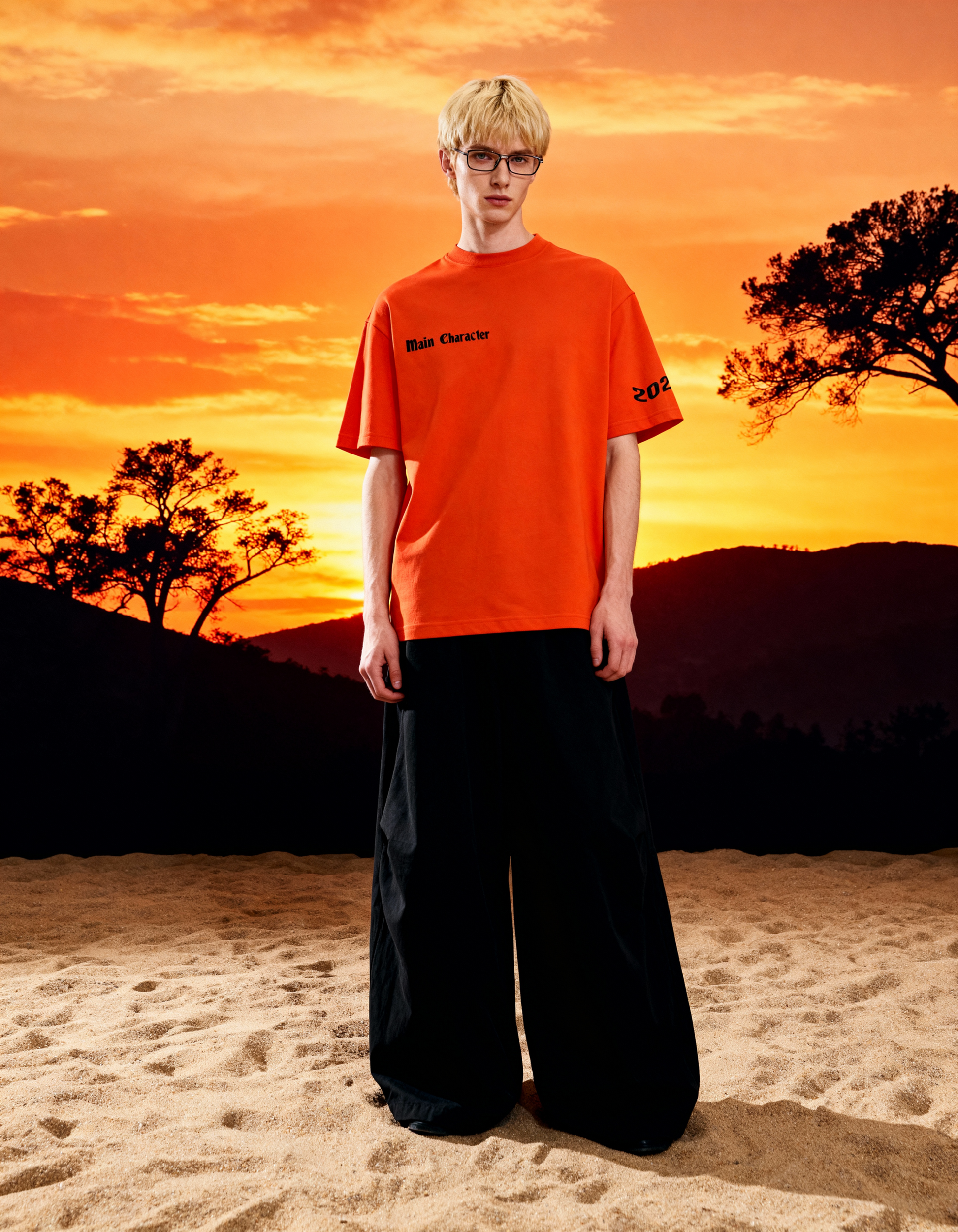 Buy Drunk Text Orange Oversized T-Shirt Online at Main Character India