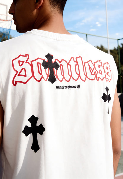Buy Saintless White Vest Online at Main Character India