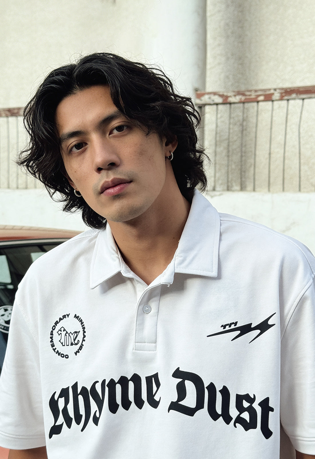 Rhyme Dust Oversized Polo T-Shirt