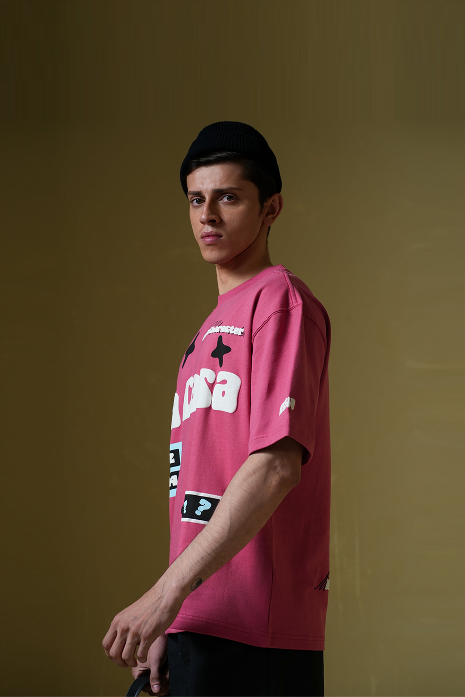 Buy La Casa Hot Pink Oversized T-Shirt Online at Main Character India