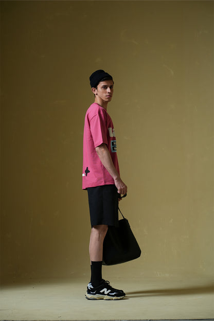 Buy La Casa Hot Pink Oversized T-Shirt Online at Main Character India