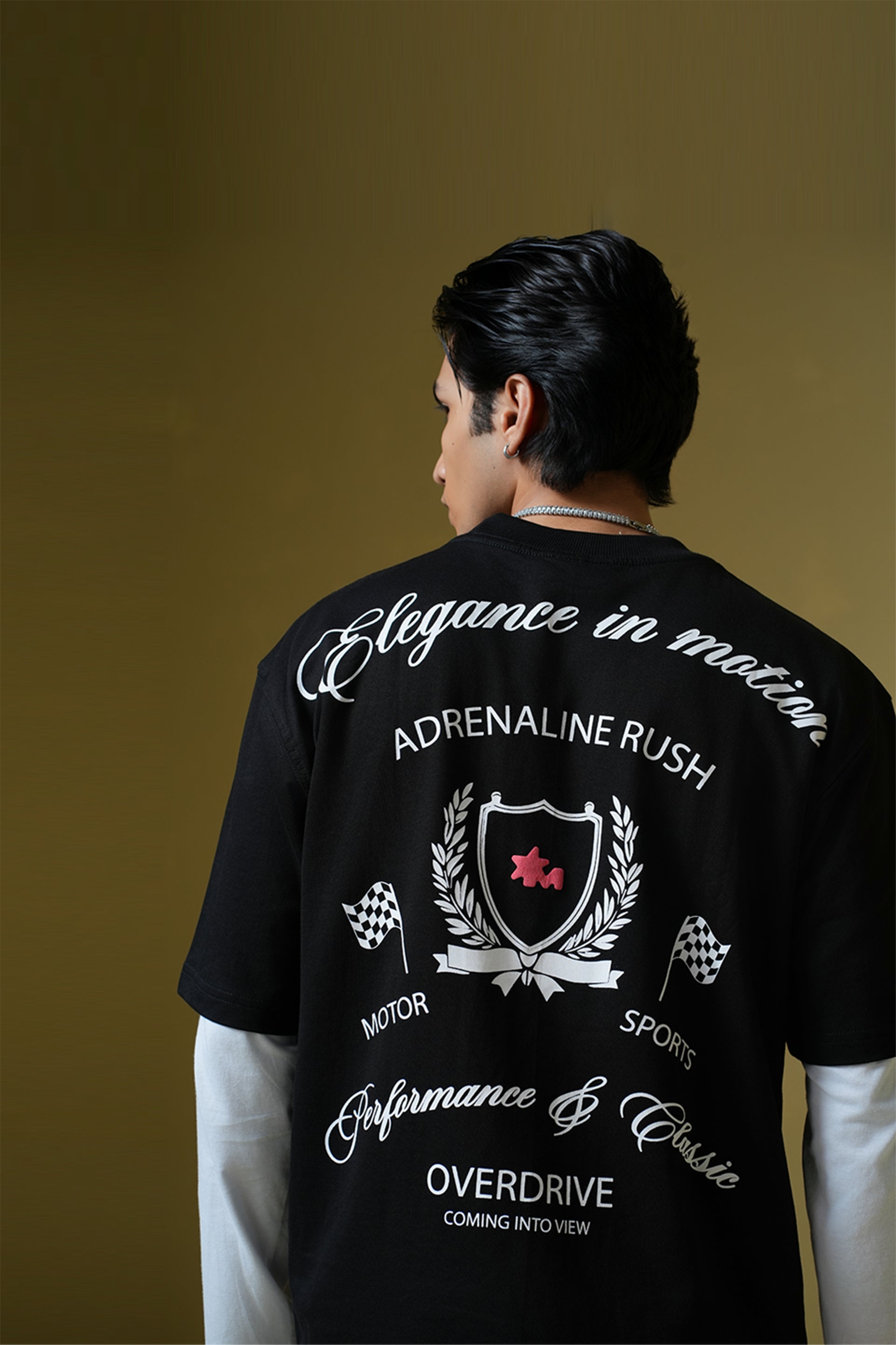 Buy Adrenaline Rush Black Oversized T-shirt Online at Main Character India