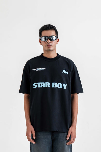 Buy Star Boy Black Oversized T-Shirt Online at Main Character India