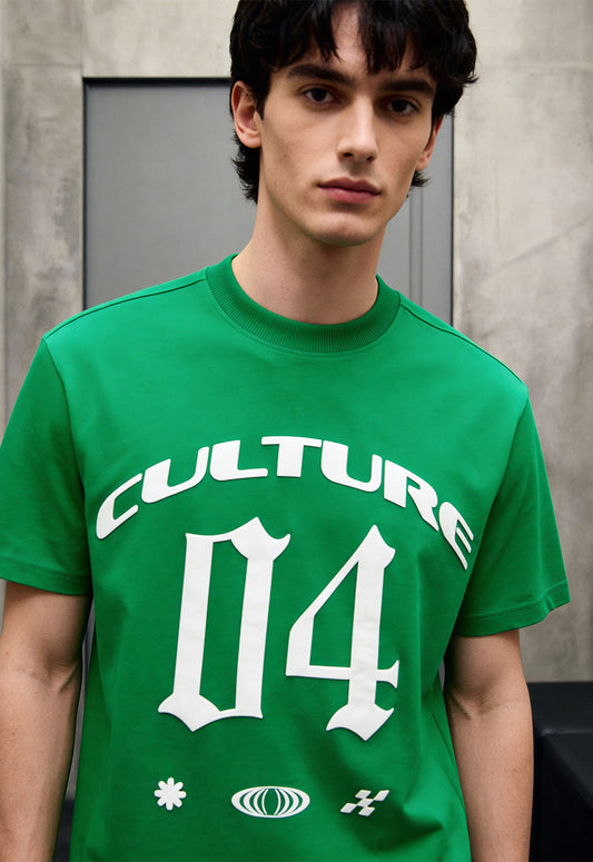 Culture Green Heavyweight-Oversized T-Shirt