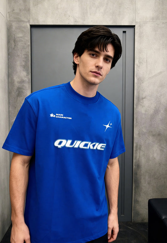 Out Of Town Royal Blue Heavyweight-Oversized T-Shirt