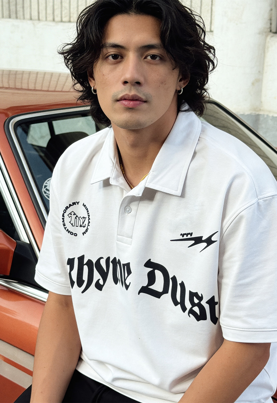 Rhyme Dust Oversized Polo T-Shirt