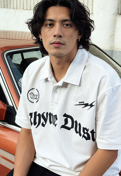 Rhyme Dust Oversized Polo T-Shirt