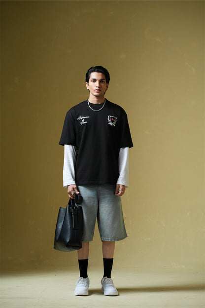 Buy Adrenaline Rush Black Oversized T-shirt Online at Main Character India