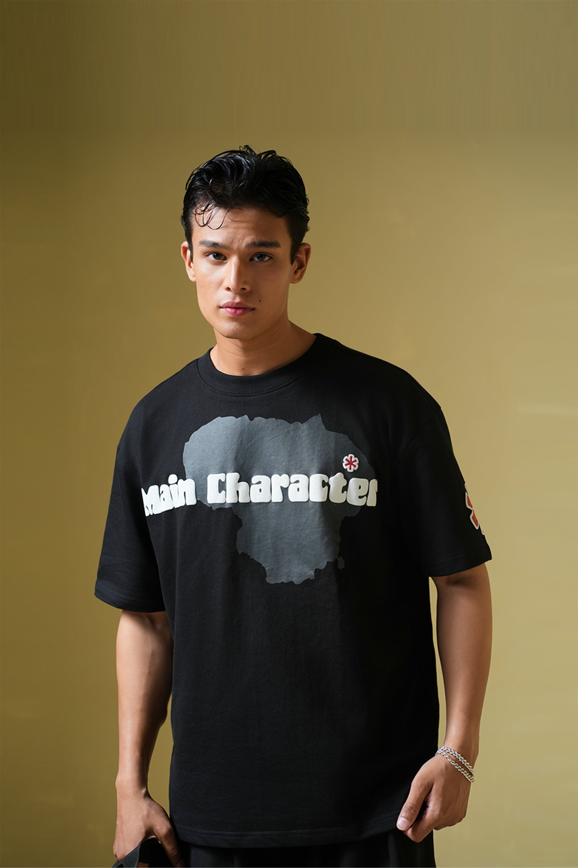 Buy Talk Later Black Oversized T-shirt Online at Main Character India
