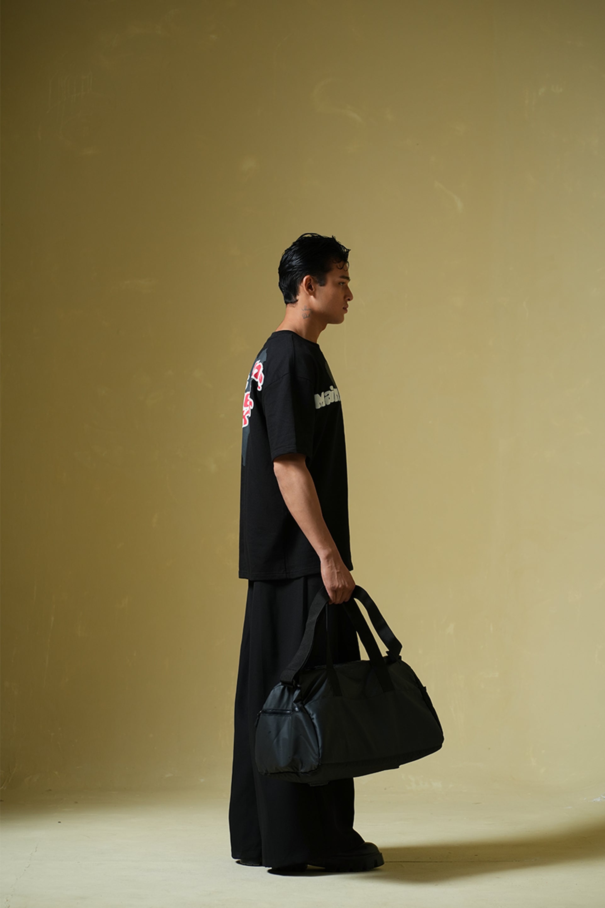 Buy Talk Later Black Oversized T-shirt Online at Main Character India